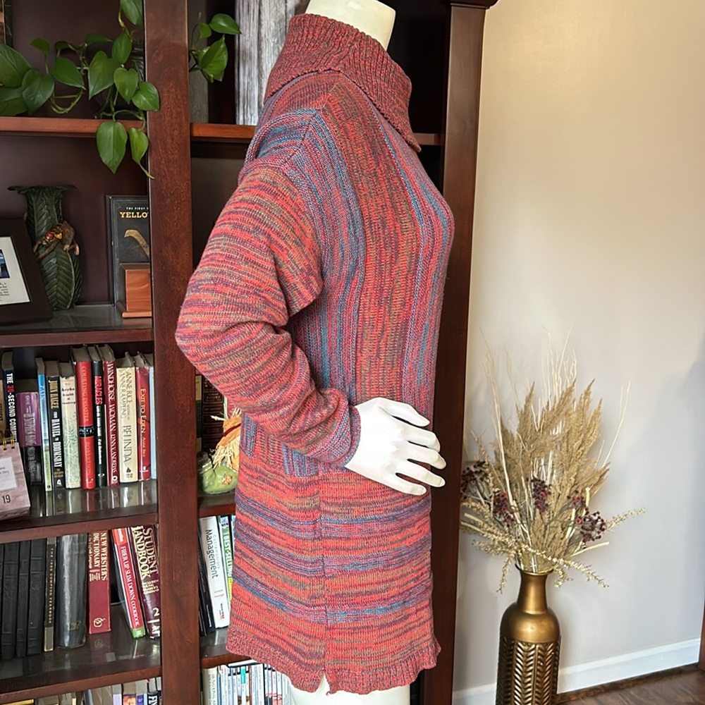 Soft Surroundings Multi Color Turtleneck Sweater - image 3